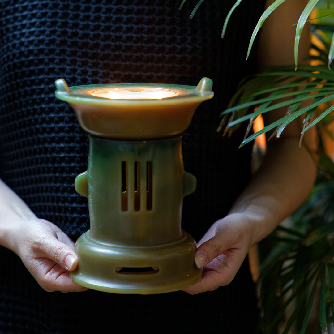 Coffret de bougies parfumées Cha Fu Tabg Sancai – Triple parfum - BLOOMBURST™