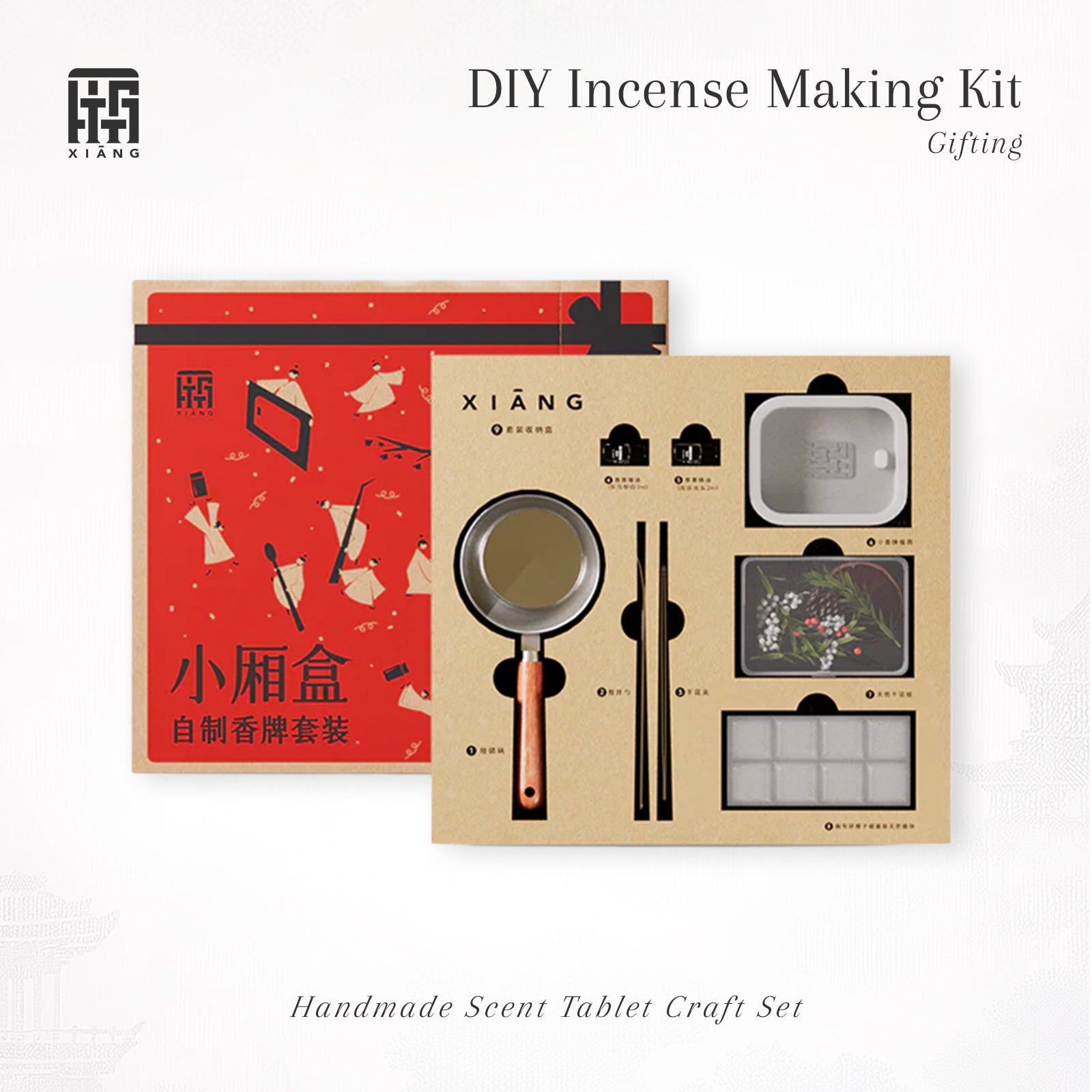 DIY Incense Making Kit – Handmade Scent Tablet Craft Set (Small Box Gift Edition)
